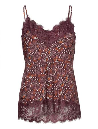Recycled Polyester Strap Top Red Rosemunde
