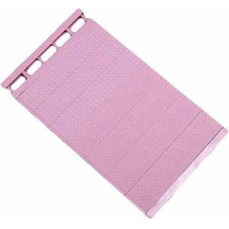 Teleskopisk klädstång med hyllor, utdragbar hylla för kök, badrum, ljusrosa 2