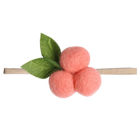 Bebis flicka pannband i lin med blommor, 1 paket med hårtillbehör