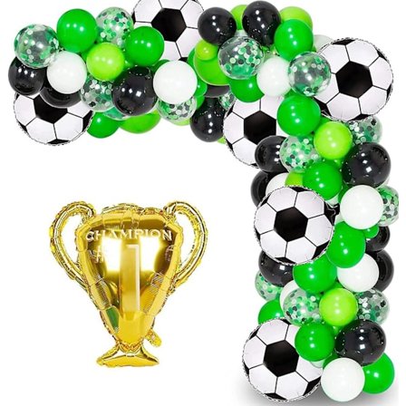 Fodbold Ballon Garland Fødselsdag Dekoration - Perfekt Til Fodbold-Tema Fester