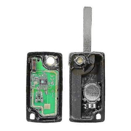 3-Knap Flip-Nøgle Fjernbetjening til Peugeot Partner Citroen Berlingo Dispatch - Perfekt