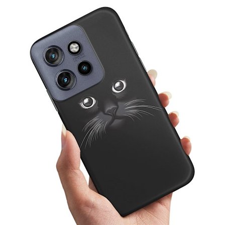 Motorola Edge 50 Neo - Skal/Mobilskal Svart Katt