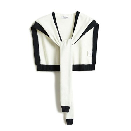 Sjal Skulder Wrap Skjerf HVIT