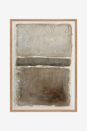 Malerifabrikken - Art Structure 1 / 50x70 Cm / Eik ramme - Beige - Bilder & skilt - Fra Homeroom