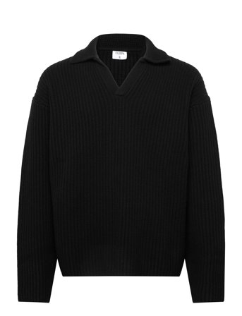 Filippa K Chunky Ribbed Wool Polo - Black - M