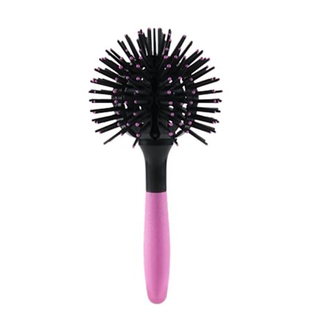 Japan 3D Pump Curly Hair Brush Spherical Massage Comb Detangling Heat Resistant Hair Brush