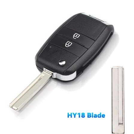 Flippbart Fjärrnyckel Skal för Kia Carens Ceed Rio Sportage Optima Sorento Cerato Soul Forte Seltos Fob Hus