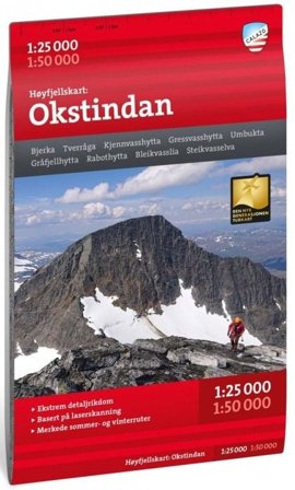 Calazo Høyfjellskart Okstindan 1:25.000