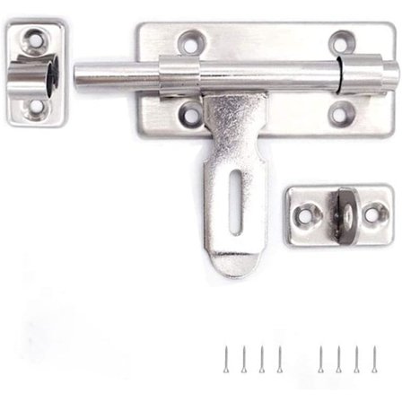 (1 hengelås, 1 skyvedørslås), egnet for bad, toalett [GKS]