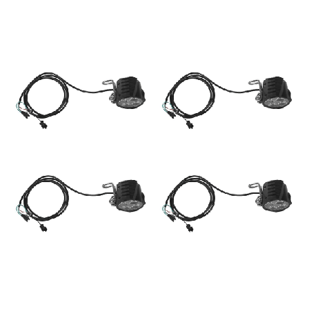 4x E-sykkel LED-frontlys 12v 24v 36v 48v 60v 72v Sykkellys med Horn Vanntett Frontlys