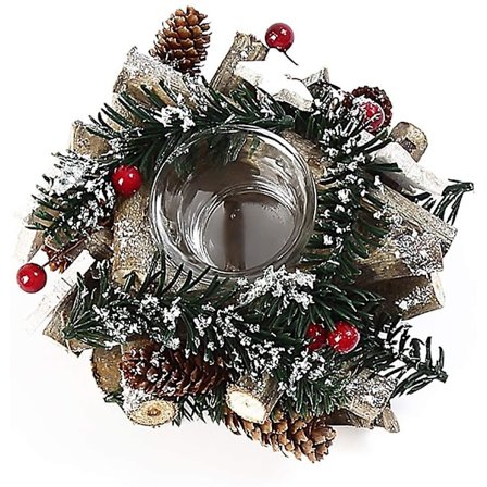 Julstjärna Ljusstake Retro Krans Dekoration Ljusstake Jul Mittstycke