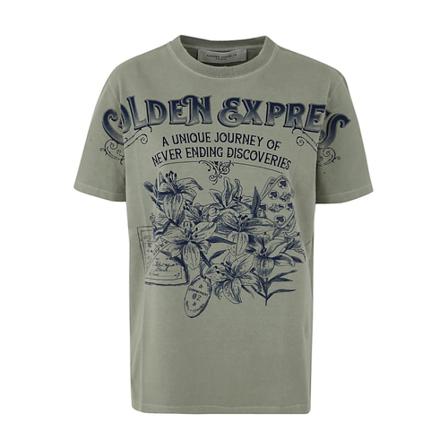 Golden Goose, T-Shirts Groen, Dames, Maat:XS
