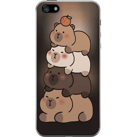 Kompatibelt Mobilskal till Apple Apple iPhone 5 Capybara Kawaii Gullig Djur Figur