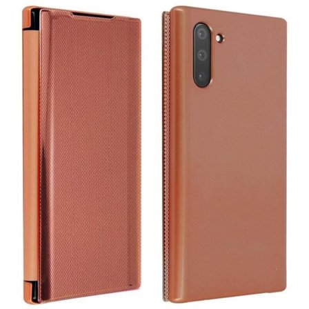 Fodral med spänne - AVIZAR - Galaxy Note 10 - Kromad Randig - Genomskinlig - Lätt Styv