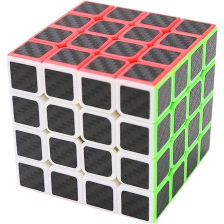 Puzzle Cube 4x4x4 Uusi Cubo Ultra Nopea Hiilikuitu Tarra