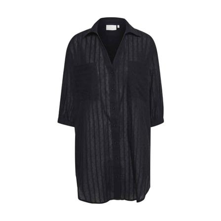 Kaffe Juna oversize shirt Sort, Dame Skjorter