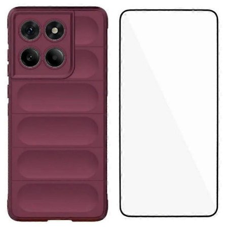 För Motorola Edge 60 5G TPU-fodral WANLONFENG HD-serie Halkskydd Mobilskal med Härdat Glas - Bl