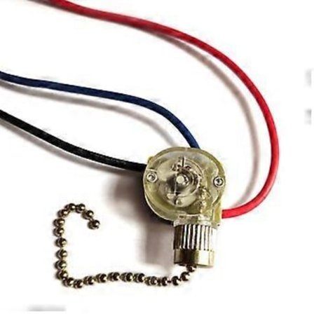 3-leder Kulekjede Bryter for Taklampe Vifter Vegglamper Lampe