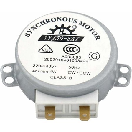 TYJ50-8A7 220-240V AC 4R/Min CW/CCW 50Hz Motor för mikrovågsugn tornbord VDE-listad KLB