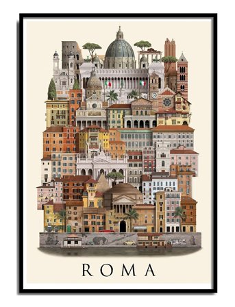 Martin Schwartz Rome Standard Poster - Multi/patterned - 50X 70CM