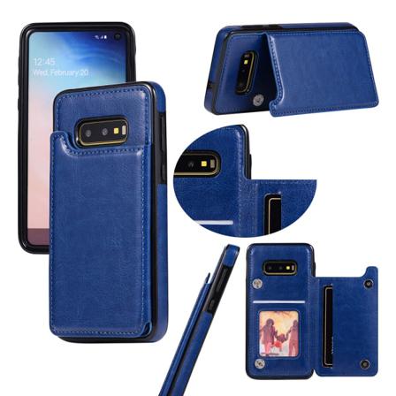 Stilig deksel med kortrom - Samsung Galaxy S10e (NKOBEE) Marinblå