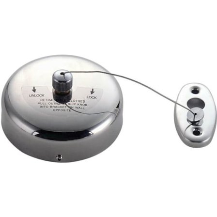 Uttrekkbar klessnor, YIFAN 304 rustfritt stål, fleksibel bruk på balkongvegg, sirkelform