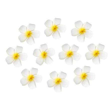 Hårklipp for jenter Plumeria Hårklipp Kvinner Blomst Kløklipp Hawaiiansk Hårblomst Klipp Blomst Hårklipp Kvinner