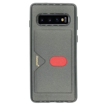 Samsung Galaxy S10 - Ainutlaatuinen kansi korttikotelolla (HANMAN) Grå