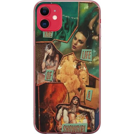 Kompatibelt Mobilskal till Apple Apple iPhone 11 Taylor Swift Livet som Showgirl - Gyllene Showgirl med Hatt och Glamour