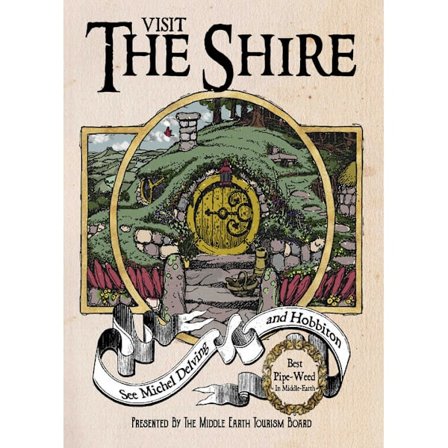 A3 Print - Lord of the rings - Visit The Shire