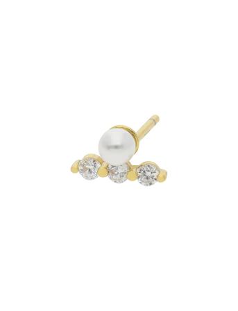 Seoul Accessories Jewellery Earrings Studs Hvit Nuni Copenhagen*Betinget Tilbud