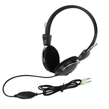3,5 mm Trådbundna HD-ljudhörlurar Över örat Headset Bas Hifi Musik Stereo Mikrofon Hörlurar Justerbart Headset För PC MP3 Telefon (FMY)
