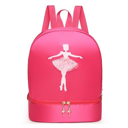 Danserygsæk Piger Latin Ballet Skoletaske Uafhængig skoopbevaring