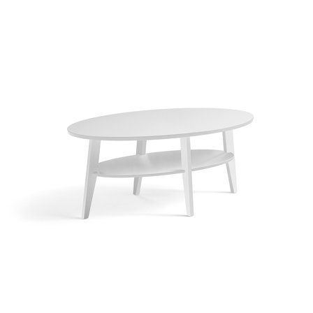 Kaffeetisch HOLLY, 1200 x 700 x 500 mm, Eiche/weiß