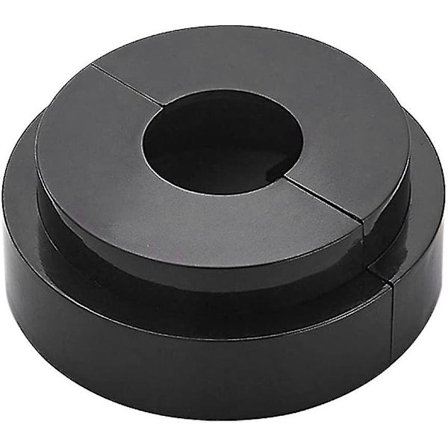 Varig Dusj Rørdeksel Dekorasjon Kran Baseplate Bærbar Bad Armatur (svart) 1 stk