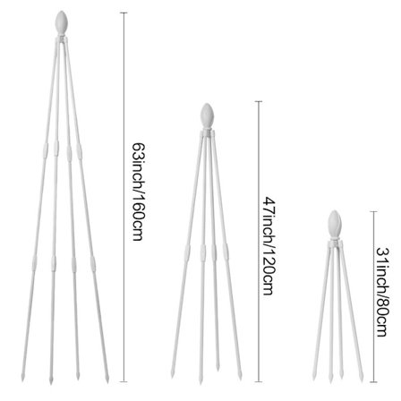 Trädgårdsspaljé metallväxtstöd VIT 1 1