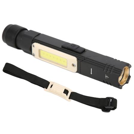 S21 Lommelykt USB Oppladbar Bærbar Hode Rotasjonslykt for Camping Patruljering