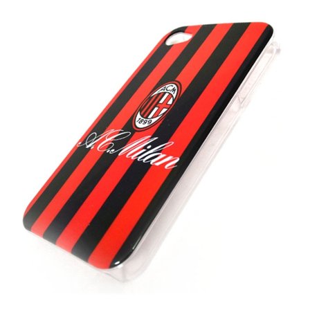 Milan Iphone 4/4S Skal Hårt Stripe Svart/Rött