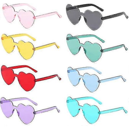 Hjärtformade Partyglasögon Utan Bågar