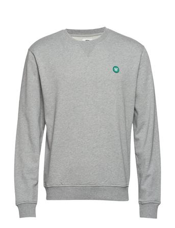 Tye Sweatshirt Gots Sweatshirt Trøje Grå Double A By Wood Wood