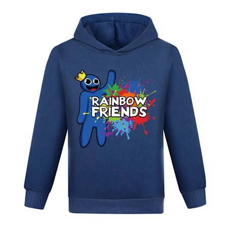 Roblox Rainbow Friends Kids tegneserietrykk hettegenser Topp genser