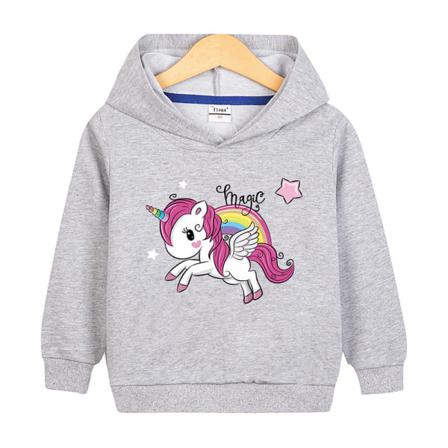 Flickor Långärmad Hooded Neck Höst Toppar Animal Print Sweatshirt