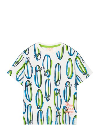 Knit T-Shirt Printed Patterned Boboli
