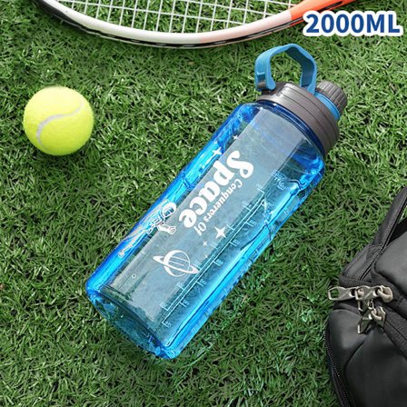 Stor kapasitet vannflaske kopp bærbar sportsdrikkflaske treningsstudio