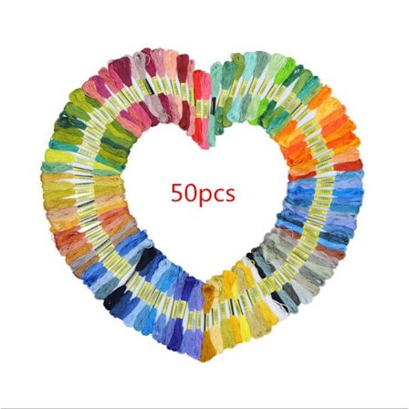 Broderigarn, 50 färger mjuka vänskapsband, 8 meter 6 trådar, för broderi, korsstygn, sytråd, armbandstråd knutning och
