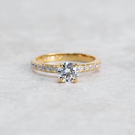 Sidenört, 18K Gelbgold : Diamanten - Laborgezüchtet, Karat - 0.50 kt