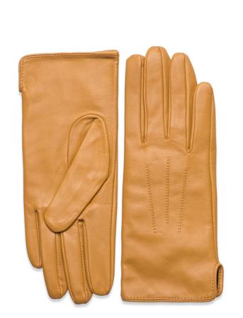 Carla Accessories Gloves Finger Gloves Gul Kessler*Betinget Tilbud