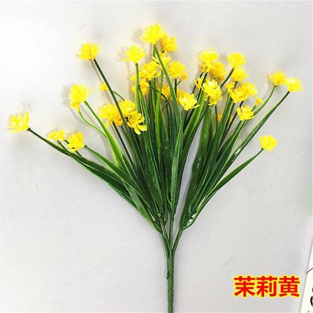 Kunstige dekorative blomster Simulation Vand Græs Rose Buket Falsk Blomst Plast Stjerne Jasmin Blomst