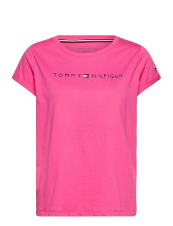 Rn Tee Ss Logo T-shirt Top Lyserød Tommy Hilfiger