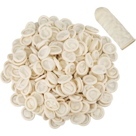 Fingerbøl 200 stk. ,Latex antistatiske fingerbeskyttere ,Fingerspidsgummi ,Beskytter forbindingen og holder den tør og ren